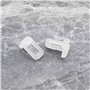 YINETTECH Lot de 40 clips de support d'étagère en verre de 5 mm pour meubles de cuisine, bibliothèque, placard, étagère adaptée