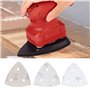 VGOL 100Pcs Papier de Verre Triangulaire et un Plateau de Ponçage Triangulaire Papier de Verre Triangulaire Grain 40/60/80/120/1