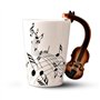 Dropfree Nouveaute Violon poignee en ceramique Tasse Libre Cafe Lait The Tasse personnalite mug Instrument de Musique Cadeau Tas