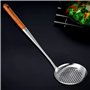 Dropfree Long Manche en Acier Inoxydable Wok Spatule Cuisine Fente Riz CuillèRe Louche Outils de Cuisson Ensemble D'Ustensiles