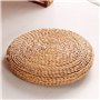 Pvczool Coussin de Tissage Fait à la Main de Pouf Naturel Rond Remplissez L'Oreiller de Soie de Soie Coussin de SièGe de Chaise 