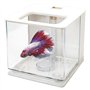 Hausdec Aquarium Facile à Changer en Acrylique Plastique Autonettoyant (Blanc)