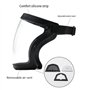 Dropfree Masque de Protection de Travail Masque de Protection Intégral Transparent Protecteur Anti-Poussière avec 10 Filtres Noi