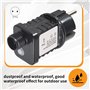 JIVIMOCO 1 Pièce 24V Transformateur Plug Alimentation Noir Installation Facile Convient pour Noël Halloween Décorations pour Équ