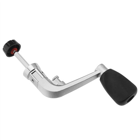eMagTech Poignée de Moulinet Pêche 110mm Pliable Poignée Électrique de Remplacement Bras à Bascule en Métal Adaptée aux Moulinet