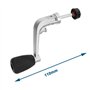 eMagTech Poignée de Moulinet Pêche 110mm Pliable Poignée Électrique de Remplacement Bras à Bascule en Métal Adaptée aux Moulinet