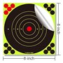Poggapp 100 Pièces Autocollants de Cible Verte Fluorescente Arc et Autocollants