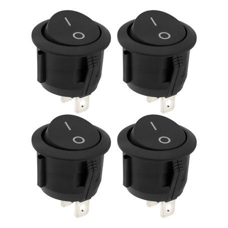 ECSiNG Lot de 4 interrupteurs ronds pour aspirateur compatibles avec Ariete AT5185761900 2759 2761 Handy Force