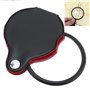 OriGlam Mini loupe de Poche 5X en Verre Optique avec étui de Protection cortical