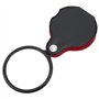 OriGlam Mini loupe de Poche 5X en Verre Optique avec étui de Protection cortical, pour Bureau, Lecture, Loisirs