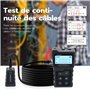 Mcbazel Testeur de Réseau RJ45 avec Testeur de Câble LCD, Testeur de tension Testeur pour test POE, Instrument de Mesure de Rése