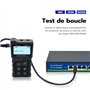 Mcbazel Testeur de Réseau RJ45 avec Testeur de Câble LCD, Testeur de tension Testeur pour test POE, Instrument de Mesure de Rése