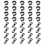 eMagTech 40pcs Clips de Vélo Pinces Rangement Protection Câble de Frein Clip en C et Clips en S Kit pour Câbles de Dérailleur Ro