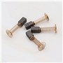 ECSiNG 2 paires Balais de Charbon 5x5x8mm avec Connecteur Ressort Pièce de Rechange de Moteur Compatible avec Bosch 300/395/595/