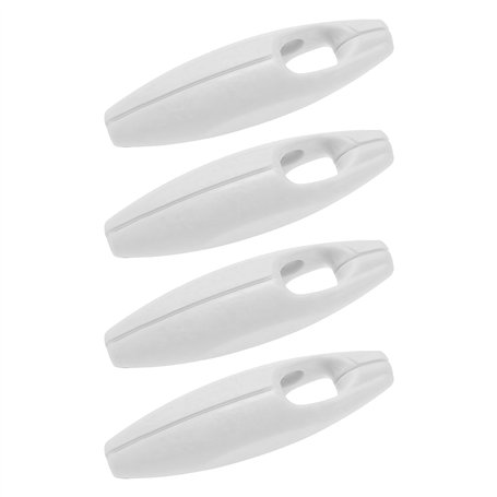 ECSiNG 4pcs Poids de Chaîne de Store Enrouleur Poids de Corde de Store Enrouleur Accessoires de Stores Blancs Poignée de Chaîne