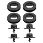 ECSiNG Lot de 4 Supports de Tapis de Sol de Voiture Boutons de Rotation des Trous Clips de Fixation pour Tapis de Sol 3D0864851B
