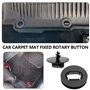 ECSiNG Lot de 4 Supports de Tapis de Sol de Voiture Boutons de Rotation des Trous Clips de Fixation pour Tapis de Sol 3D0864851B
