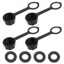 LT Easiyl Lot de 4pcs Bouchons de Bidon d'essence à Visser sur Le Bouchon d'aération Arrière Adaptés à la Plupart des Carafes de