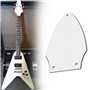 LT Easiyl 1 pickguard blanc à 3 couches compatible avec Gibson Flying V Neck Adjusting Rod Cover Guitar Accessories White Black