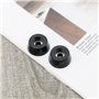 SG Store 20 Pièces Pieds en Caoutchouc pour Enceintes 17x8x16mm Ouverture 4,3mm avec Rondelle Métallique Pieds de Meubles Ronds 
