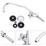 Col de Cygne Filtre à Eau - 1/4 '' En acier inoxydable Plaqué chrome Avec système de filtration à osmose inverse et col d'oie Co