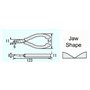 side cutters with 45 degree angled jaws for flush cutting of pcb components (made in Japan). Engineer nz-05