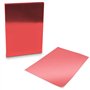 Couvertures transparentes pour Reliure A4 200 microns Pack de 100 Rouge transparent