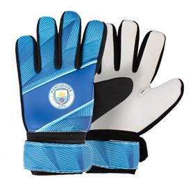 Hy-Pro Gants de Gardien de But Manchester City FC sous Licence Officielle - Junior - Motif fusible - Man City - Garçons et Fille Hy-Pro Gants de Gardien de But Manchester City FC sous Licence Officielle - Junior - Motif fusible - Man City - Garçons et Fille