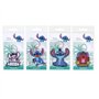 Disney Quatre porte-clés assortis 2D Lilo & Stitch PVC - 8 x 8 cm