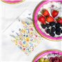 Table Kind 100 x Bulk Pack Soft Recycled Paper Napkins Disposable White Floral Party Serviettes for Weddings or Everyday Use Eco