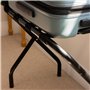 Harbour Housewares Porte-bagages pliable en métal - Noir - Lot de 1 - Valise pliable portable à un seul niveau pour la maison, l