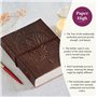Paper High Commerce équitable Journal en Cuir avec Conception de L'arbre de Vie