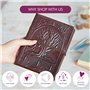 Paper High Commerce équitable Journal en Cuir avec Conception de L'arbre de Vie