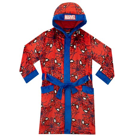 Spiderman l'homme Araignée - Robe de Chambre Garçon - 5-6 Ans Multicolore