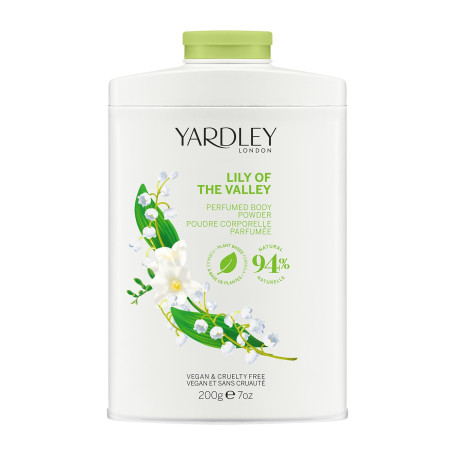 Yardley London Poudre Parfumée pour le Corps Lily of the Valley