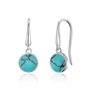 Boucles d'Oreilles Pendantes Turquoise Synthétique