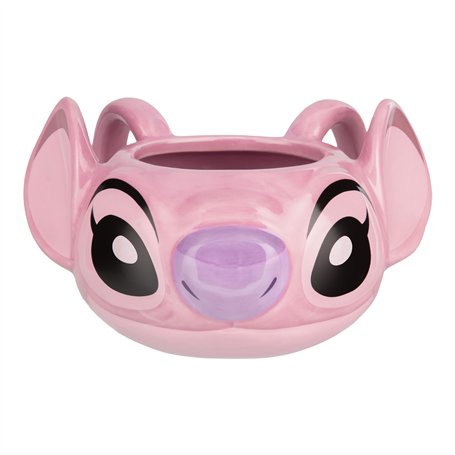 Paladone Tasse à café Disney en céramique en forme d'Angel 450 ml - Produits Lilo & Stitch sous licence officielle - Mug 3D orig