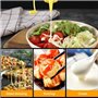 Cozlly Bouteille à Condiments, 3 Pcs Bouteille Sauce avec Capuchon, Squeeze Bottle 250 ML, pour Condiments, Assaisonnements, Ket