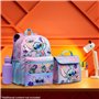 Disney Stitch Sac a Dos Set 4 Pièces avec Bouteille d'eau Trousse Kawaii Sac a Lunch Cartable Fille Fournitures Scolaires