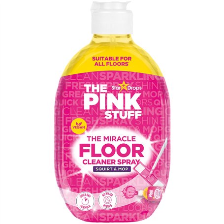 Stardrops The Pink Stuff The Miracle Direct to Floor Cleaner Squirt & Mop 750 ml – Formule à séchage rapide | Pas besoin d'eau |