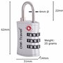OW-Travel Cadenas TSA pour Valise. Cadenas Code 3 Chiffres ABS Antivol pour Bagages Casier Rangement Tente Camping.Bagages Combi