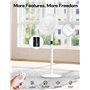 MYCARBON Ventilateur Sur Pied Silencieux avec Télécommande 20dB Moteur DC 2200m³/h 12 Vitesses 12h Timer Oscillation LED Écran H
