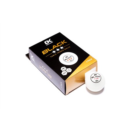 Darius Knight DK Lot de 6 balles de tennis de table Noir 40 + 3