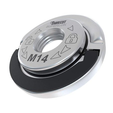 1 x SabreCut GRNSCB 45mm M14 Meuleuse d'angle en acier inoxydable robuste à changement rapide Écrou de bride de retenue de verr