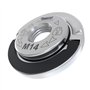 1 x SabreCut GRNSCB 45mm M14 Meuleuse d'angle en acier inoxydable robuste à changement rapide Écrou de bride de retenue de verr