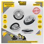 1 x SabreCut GRNSCB 45mm M14 Meuleuse d'angle en acier inoxydable robuste à changement rapide Écrou de bride de retenue de verr