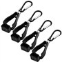 4 Pcs Pinces à Gant pour Gants de Travail Pince à bâche avec Mousqueton Clip Porte Gant Multifonctionnelle anti Perte Glove Clip