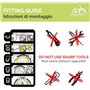 Roue de jante arrière 24 x 1,75 moyeu 6/7 V + couverture VTT 24 x 1,95 + chambre de roue complète moto 24"