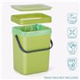 BELLE VOUS Lot de 2 Poubelles à Compost pour Cuisine en Plastique - Poubelle Composteur en Seau de 4 et 2,3 litres - Bac pour Al