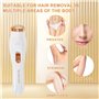 Rasoir Électrique pour Femme, 3 En 1 Rasoir Indolore Rechargeable, Portable Tondeuse à Sourcils et Épilateur pour le visage, pou